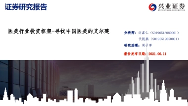 医美行业投资框架：寻找中国医美的艾尔建-20210611-兴业证券-83页