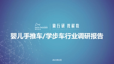 解数咨询：婴儿手推车学步车行业调研报告