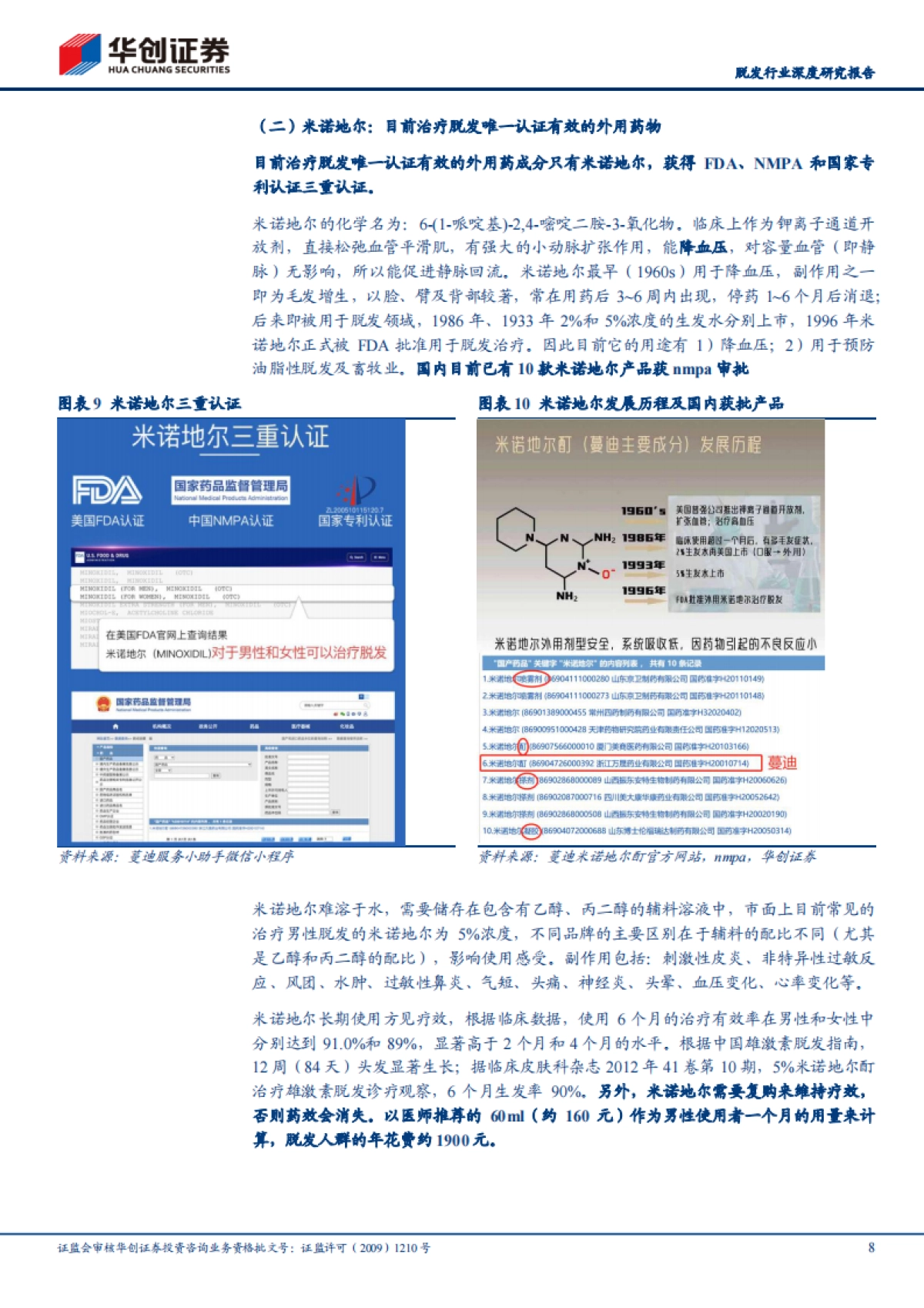 脱发行业深度研究报告：“秃”如其来，毛发医疗成长迅速-华创证券_第8页