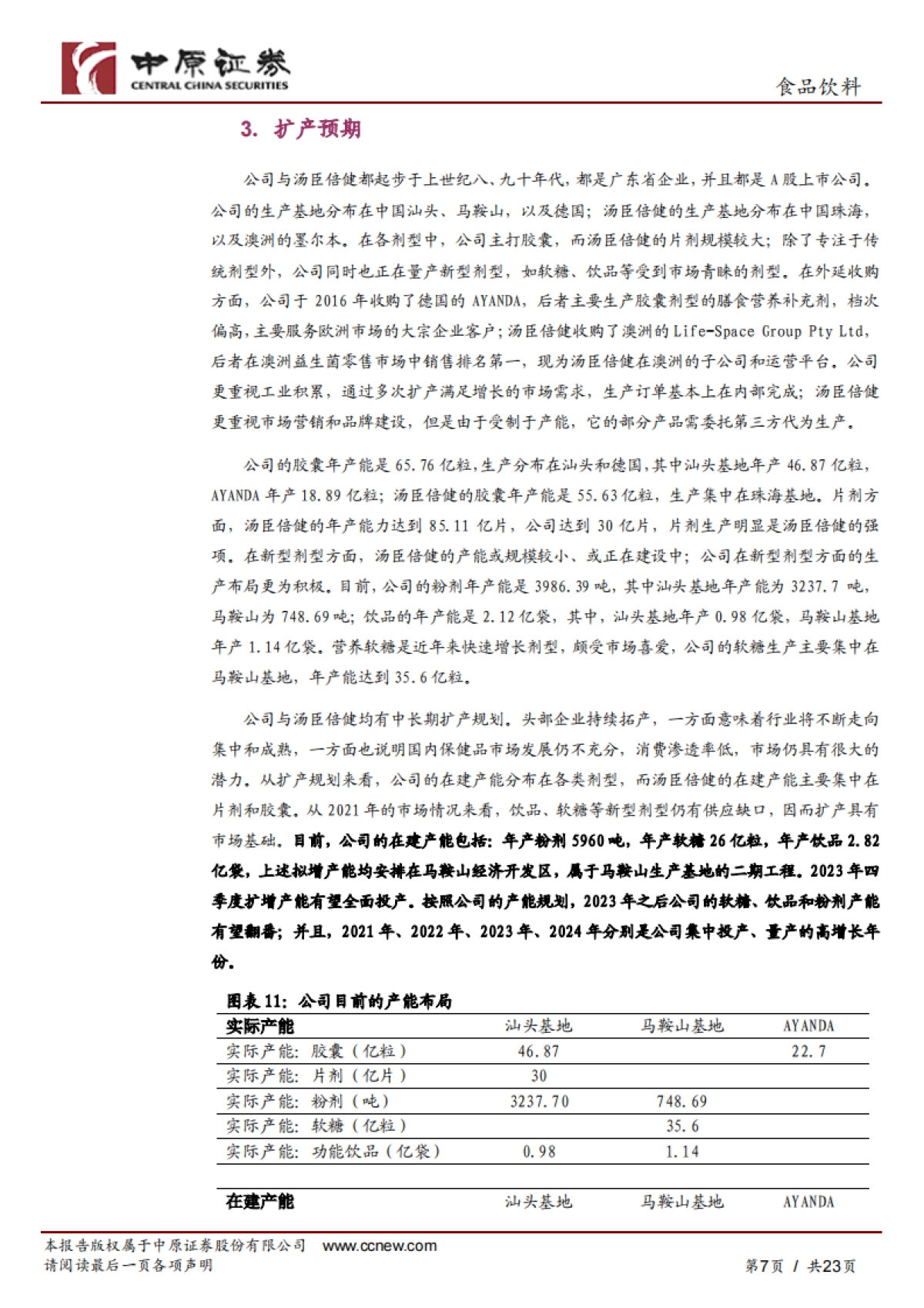 仙乐健康:保健品行业的“金牌”合同生产商-中原证券-23页_第7页