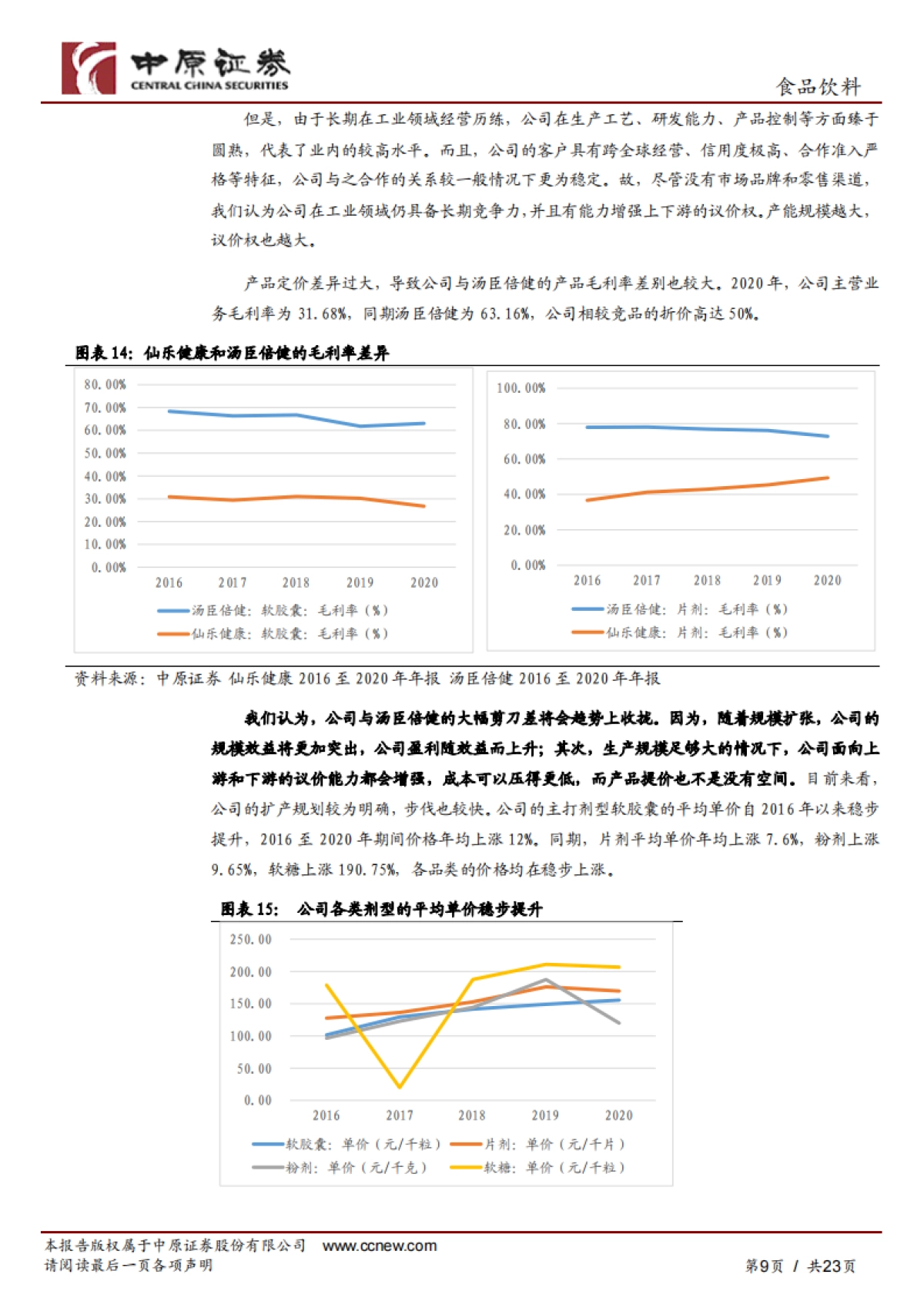 仙乐健康:保健品行业的“金牌”合同生产商-中原证券-23页_第9页