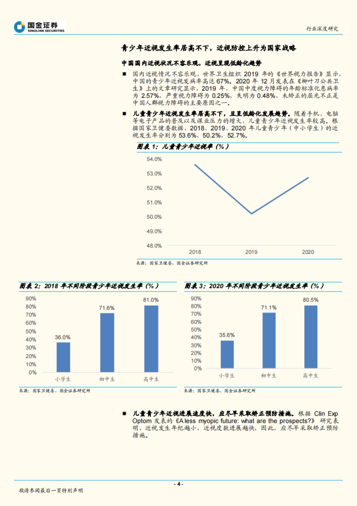 医疗器械行业研究:近视防控效果显著,离焦镜片需求有望放量-国金证券-20页_第4页