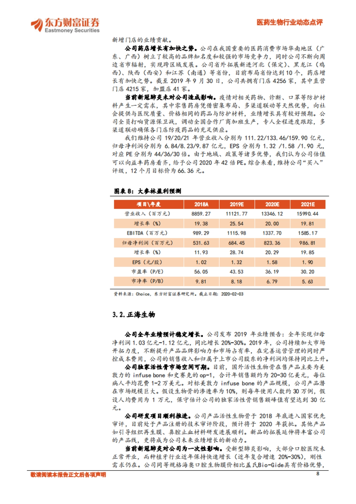 医药生物行业动态点评：新型肺炎下关注相关板块_第8页