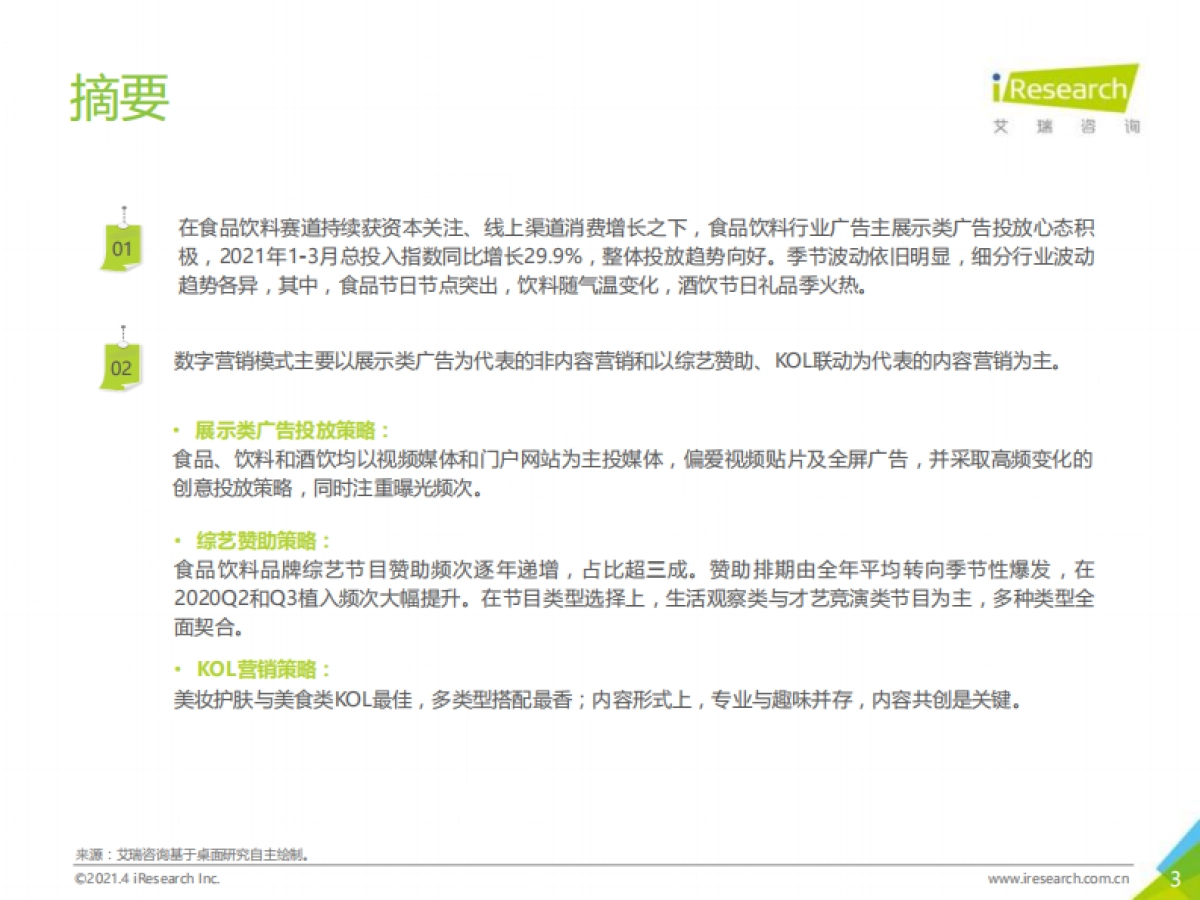 2021年中国食品饮料行业营销监测报告-艾瑞咨询-48页_第3页