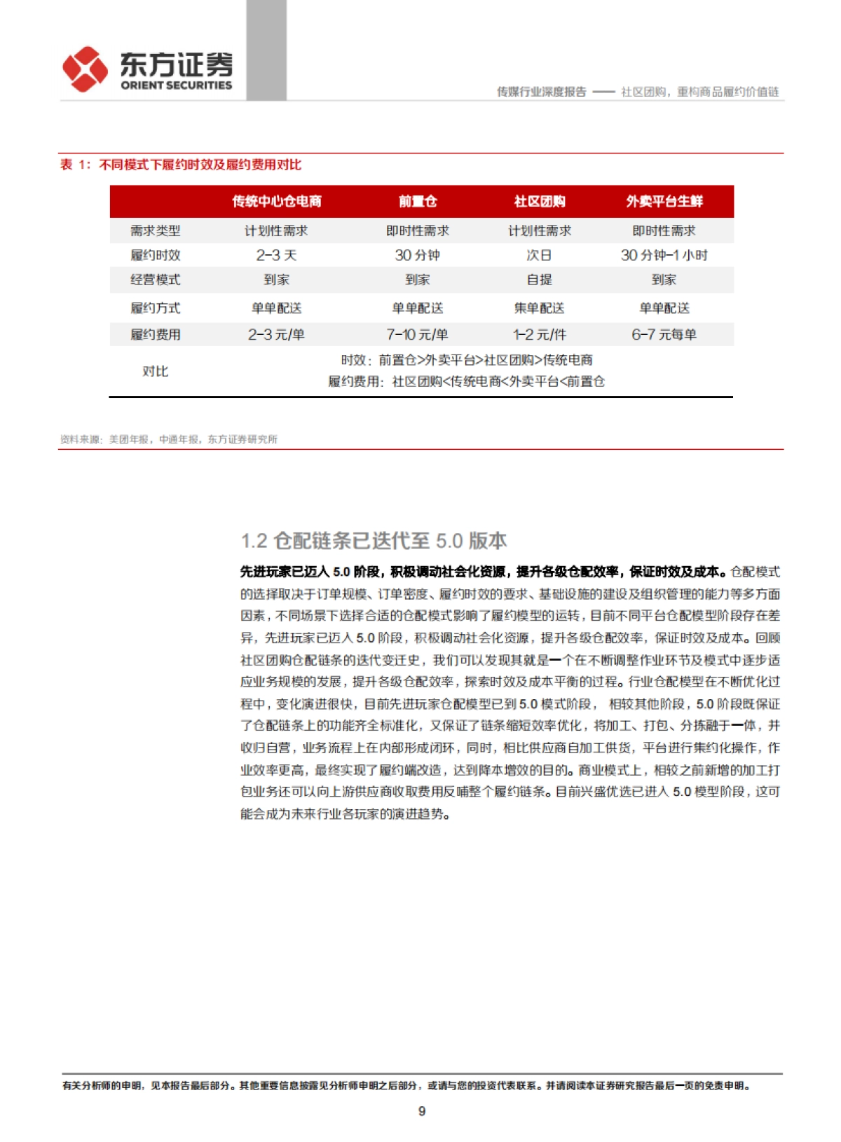 传媒行业社区团购系列报告之一，仓储物流篇：社区团购，重构商品履约价值链-东方证券_第9页