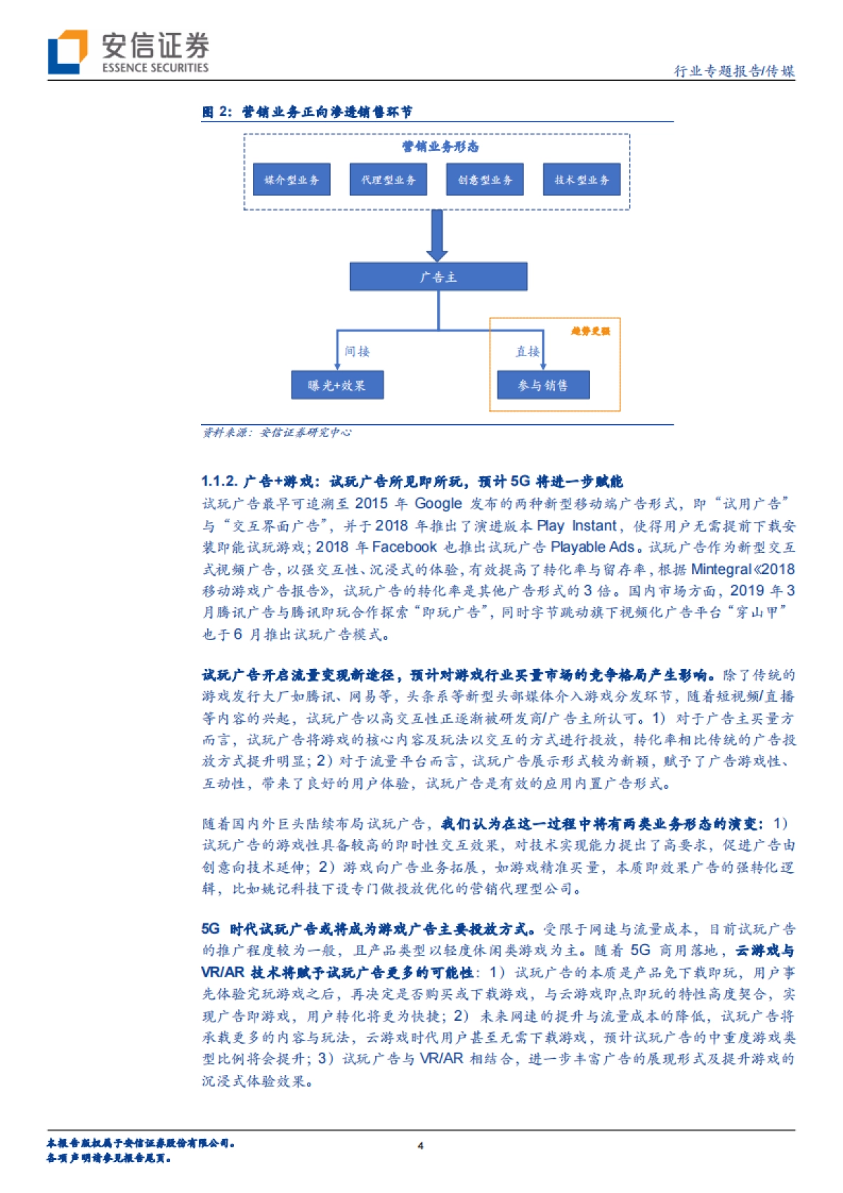 传媒行业专题报告:由试玩广告、MCN,透视强变现的营销逻辑-安信证券_第4页