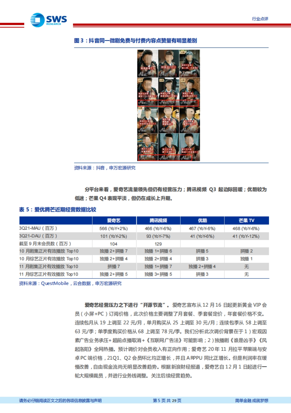 互联网传媒行业周报：长视频景气度和竞争格局变化_第5页