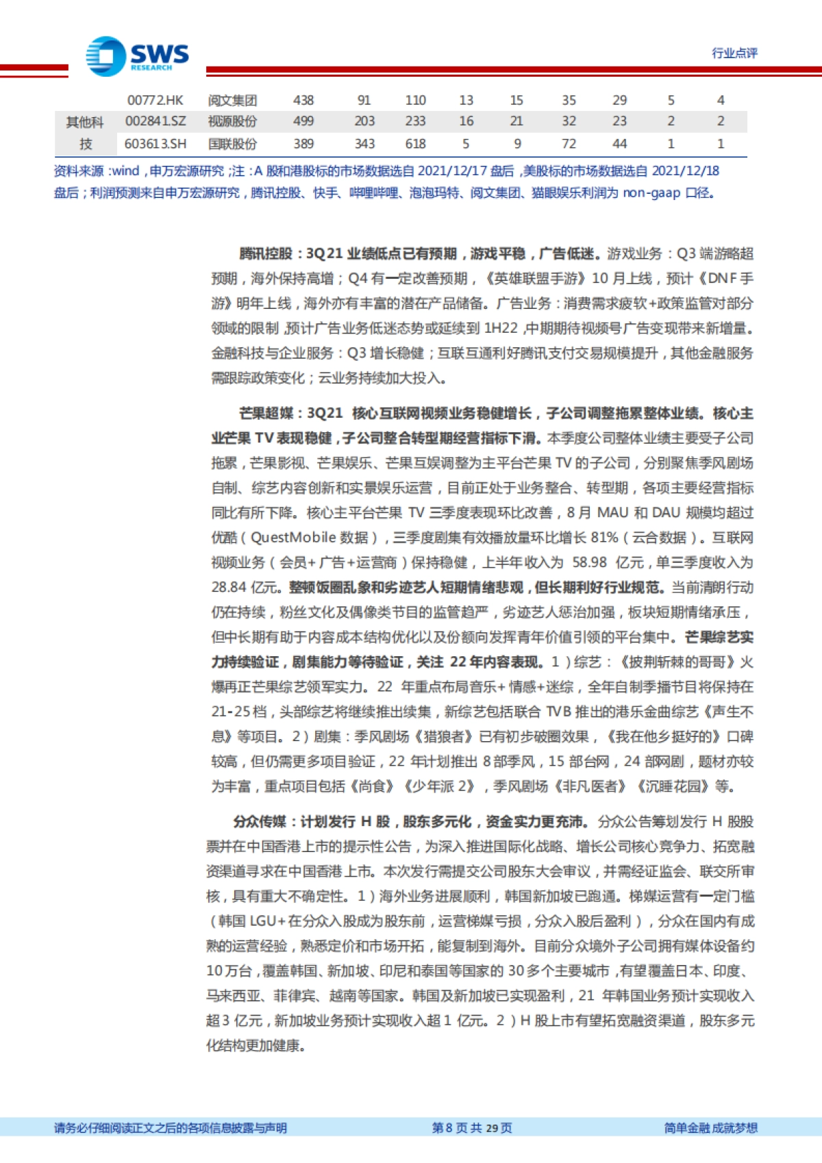 互联网传媒行业周报：长视频景气度和竞争格局变化_第8页