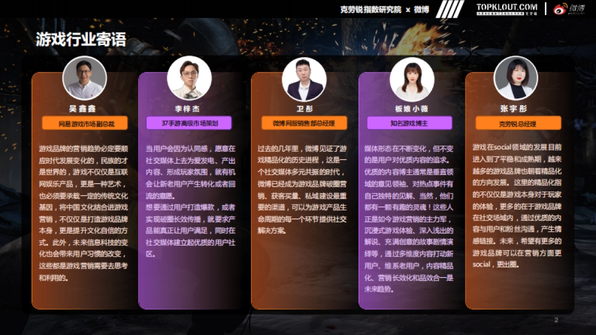 克劳锐&微博：微博游戏行业营销生态白皮书_第2页