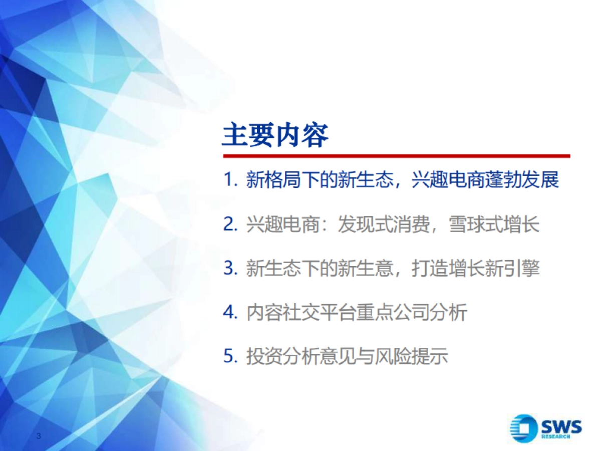 电商行业精品系列报告之九：兴趣电商，点“趣”成金，发现美好生活-申万宏源_第3页