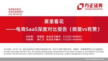 互联网行业电商saas深度对比报告（微盟vs有赞）：雾里看花-方正证券