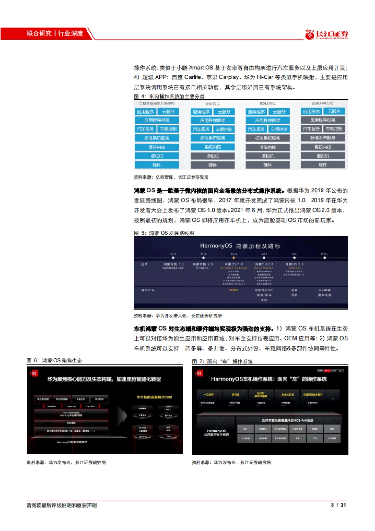 计算机行业华为“赋能”汽车系列之五：鸿蒙OS如何改变智能座舱生态？-长江证券-31页_第8页