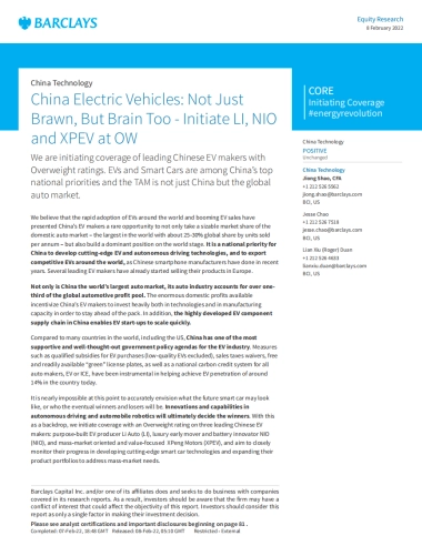 中国电动汽车行业报告（英）-巴克莱-90页