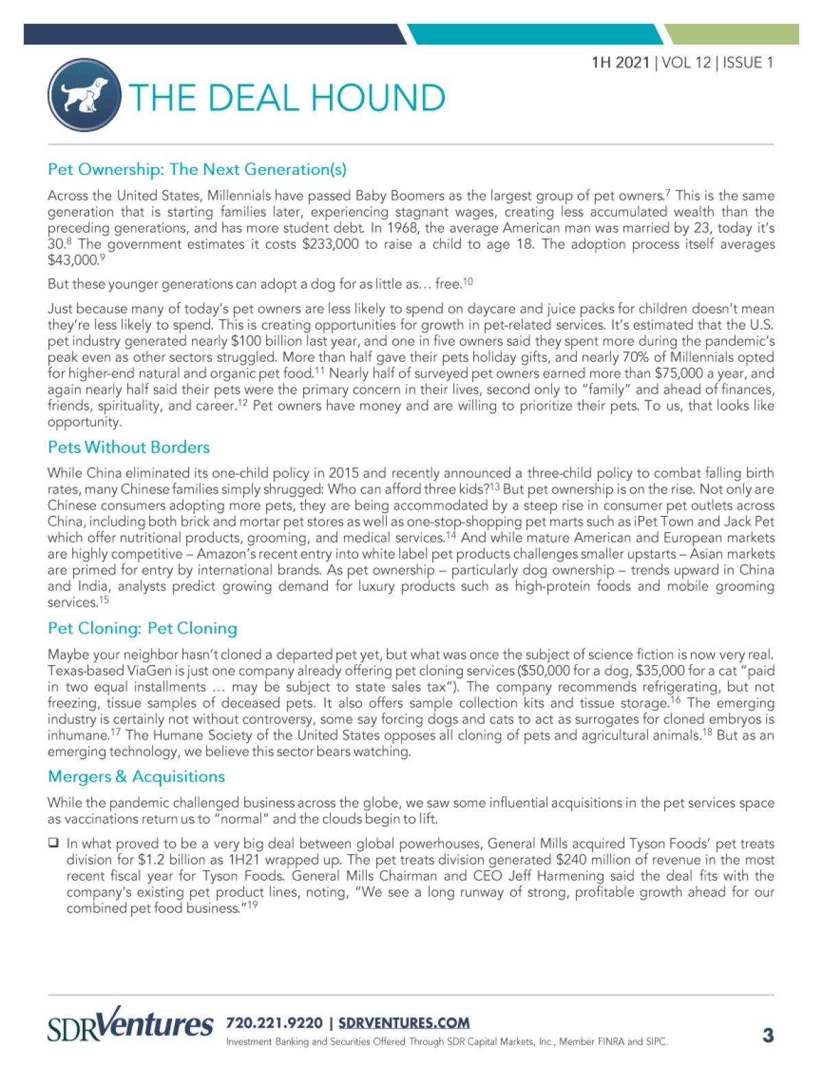 SDR Ventures：2021上半年宠物行业并购和资本市场趋势报告_第3页