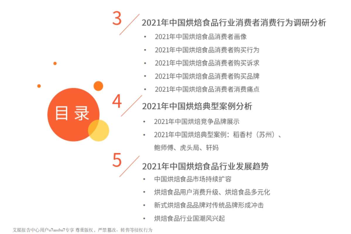 艾媒咨询:2021年中国烘焙食品行业竞争格局与消费行为分析报告_第5页