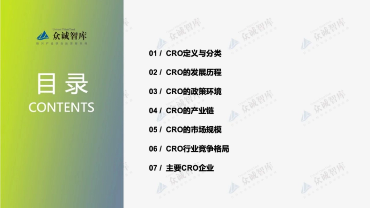 众诚智库：2022年中国合同研究组织（CRO）行业短报告_第2页