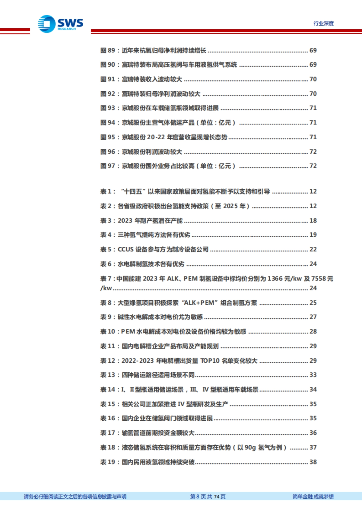 机械设备行业氢能产业链设备梳理:产业趋势逐渐明朗,氢能设备迎来机遇-申万宏源-74页_第8页