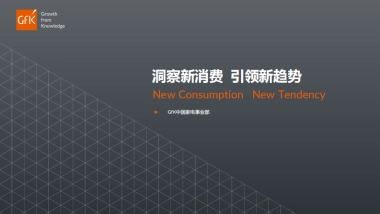 家电行业：洞察新消费 ，引领新趋势-GFK