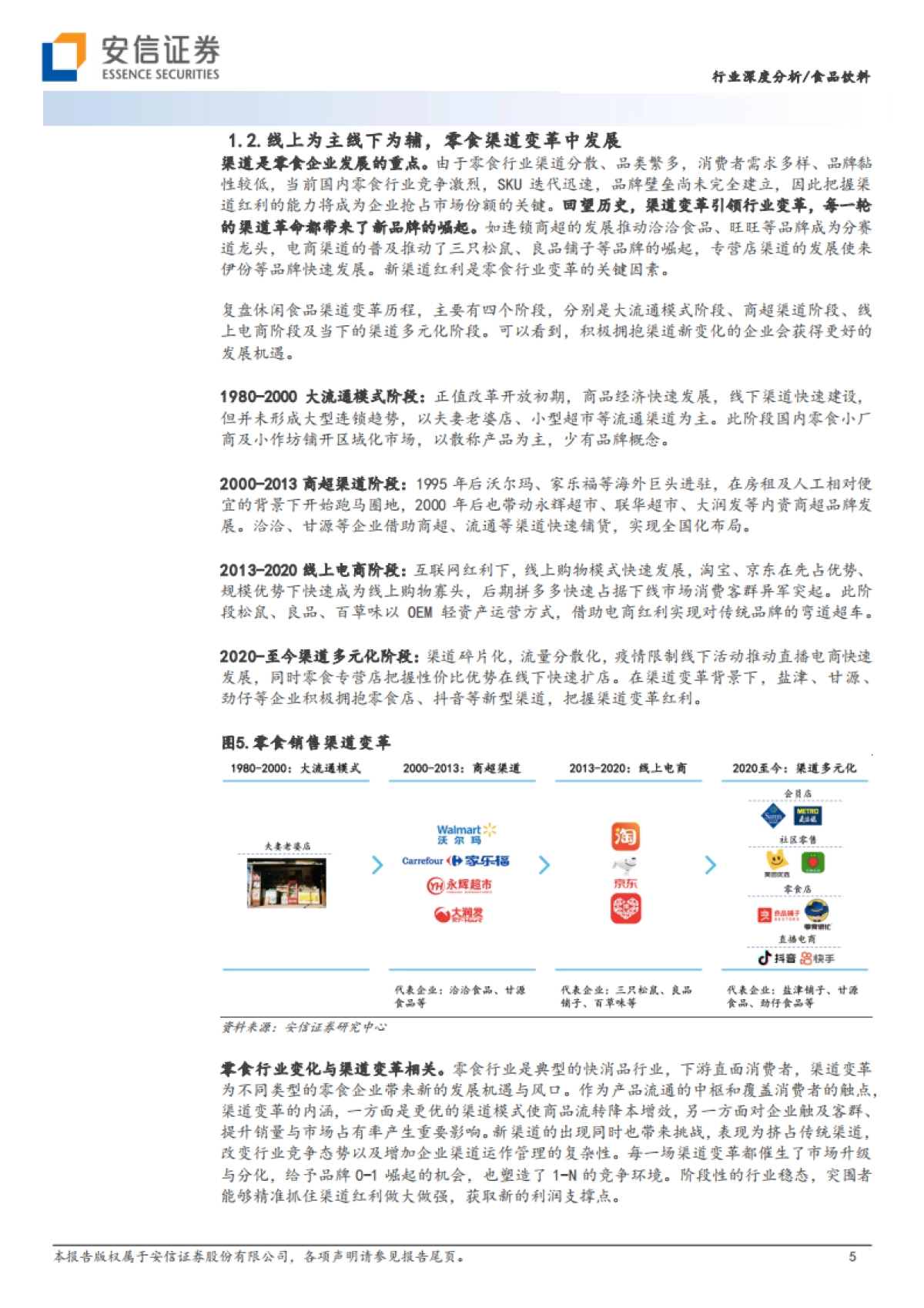 零食行业深度：渠道变革方兴未艾，跑马圈地正当_第5页