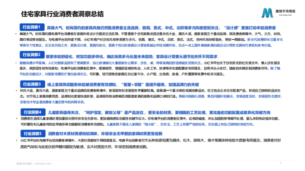 魔镜市场情报：2022住宅家具行业消费者洞察报告_第4页