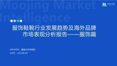 魔镜市场情报：2023年服饰鞋靴行业发展趋势及海外品牌市场分析报告