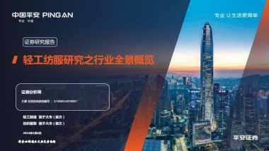 平安证券：轻工纺服研究之行业全景概览