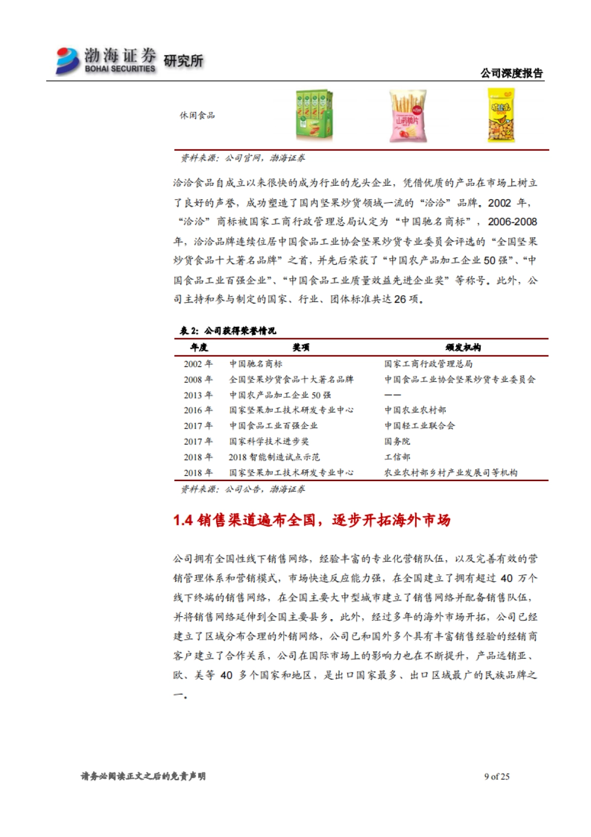洽洽食品深度报告:休闲食品 坚果 瓜子-瓜子行业龙头企业 迈向坚果打开市场_第9页