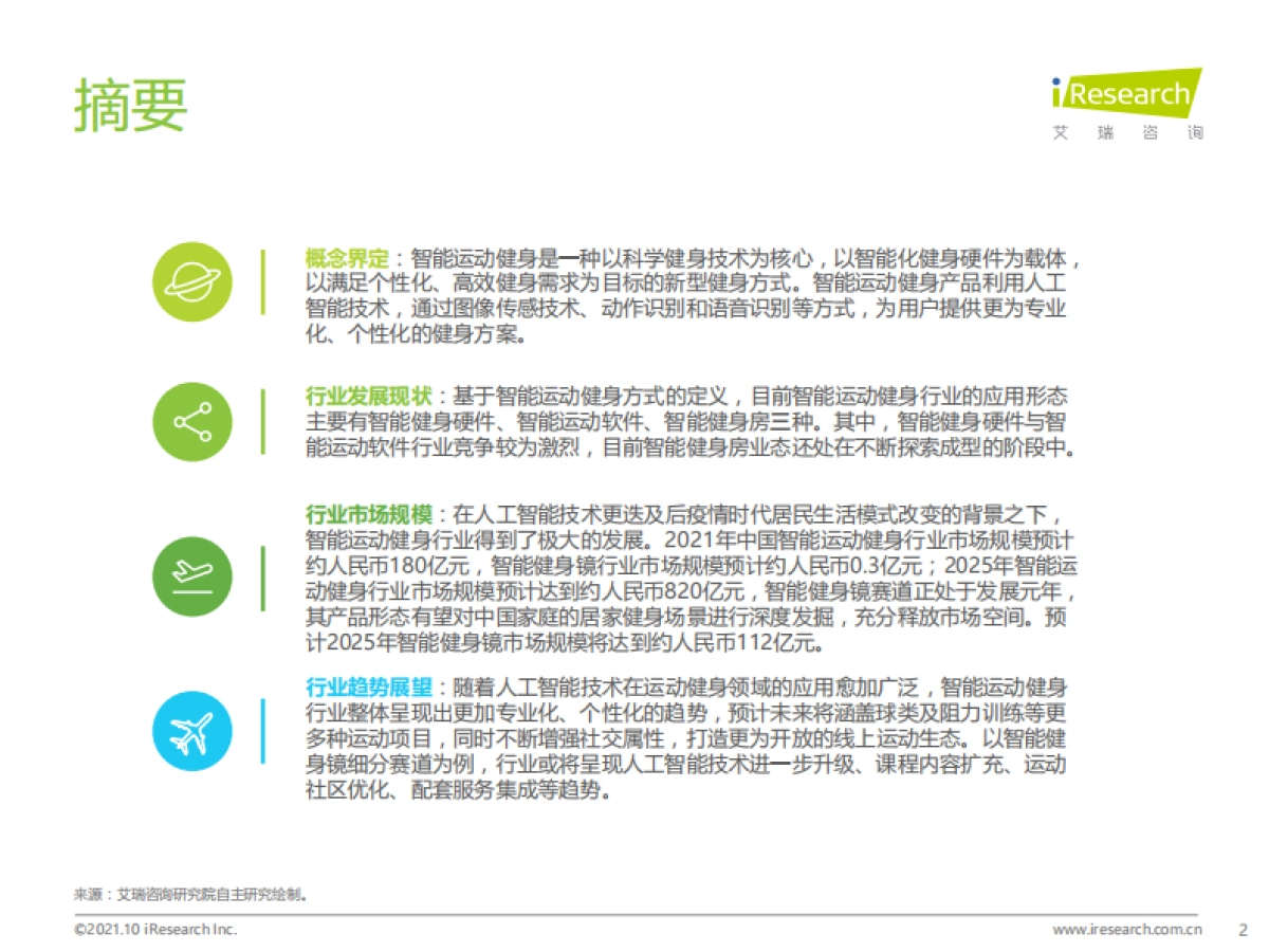 2021年中国智能运动健身行业研究报告-艾瑞咨询-56页_第2页