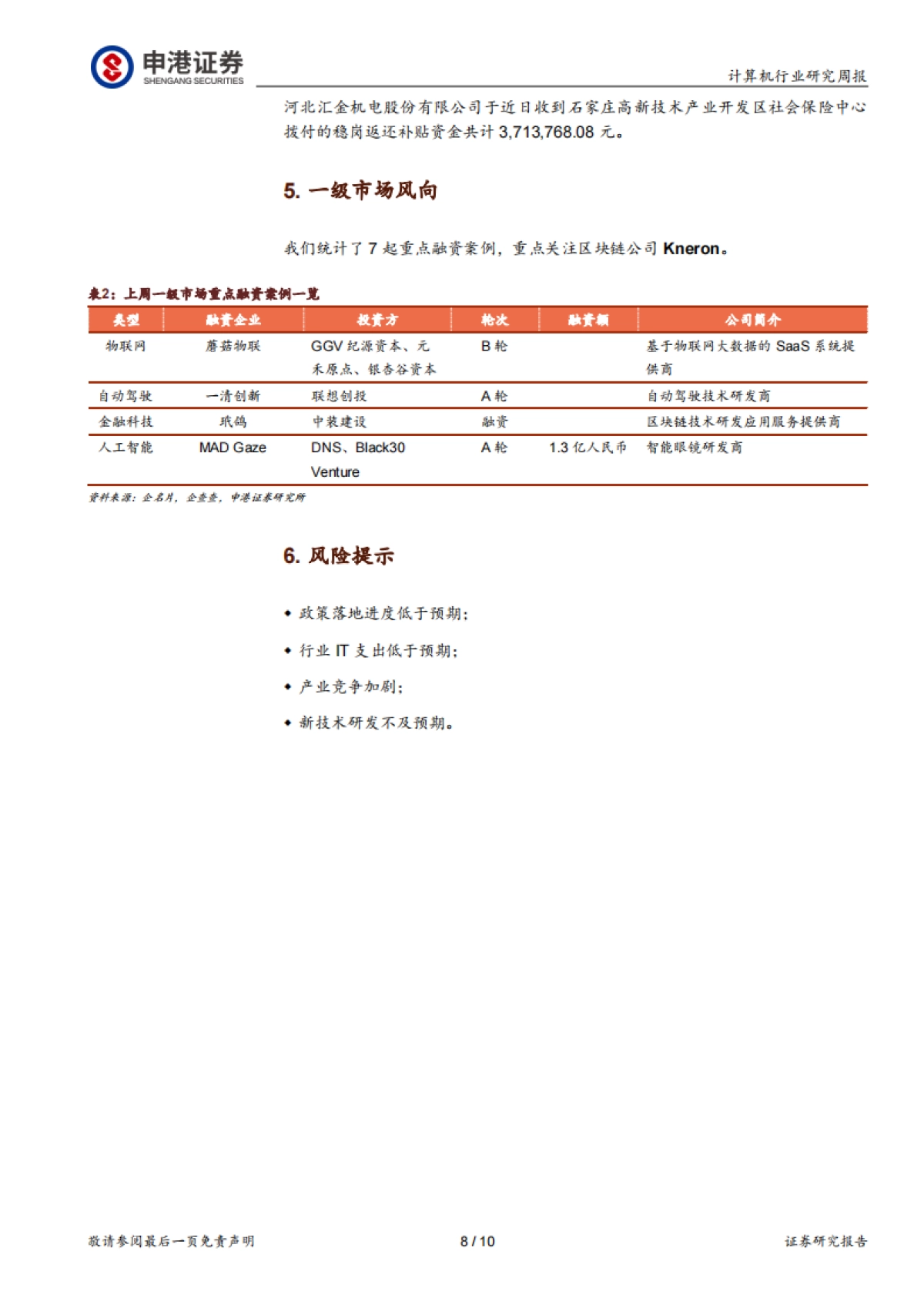 计算机行业研究周报：我国低轨卫星行业有望迎来跨越发展_第8页