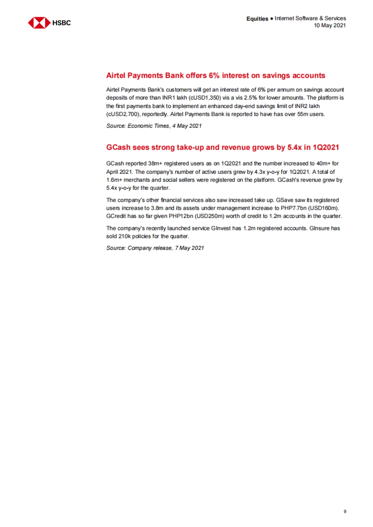 亚太地区互联网行业-东盟互联网：Shopee，GoTo，Traveloka及其它-HSBC-21页_第9页