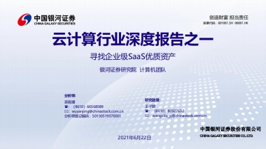云计算行业深度报告之一：寻找企业级SaaS优质资产-银河证券-65页