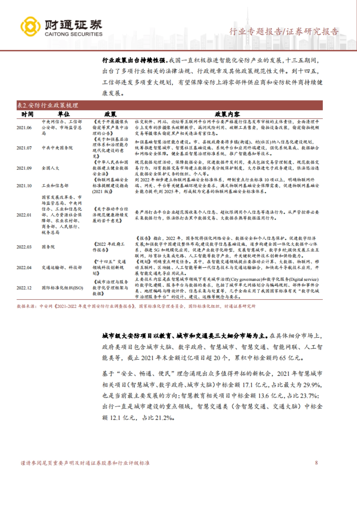 财通证券：电子行业专题报告-大象起舞-数字经济AI技术构建全新安防形态_第8页