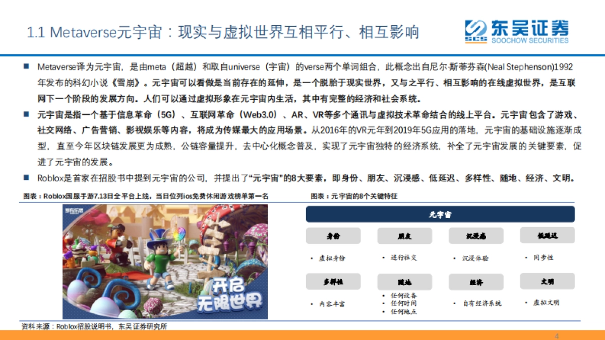 传媒行业元宇宙专题报告（二）：技术与应用变革掀开互联网新篇章，把握元宇宙时代投资机会-东吴证券_第4页