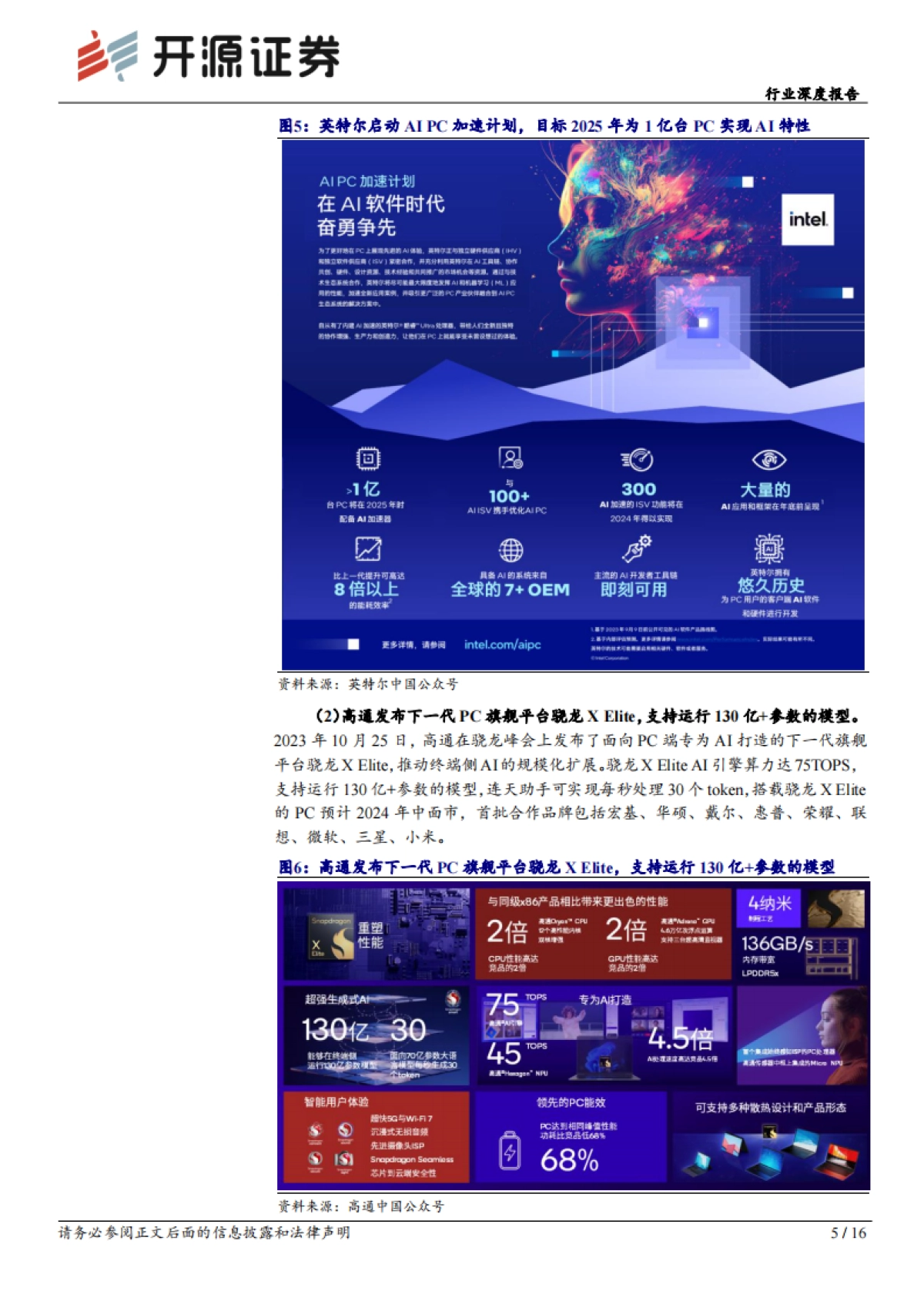 开源证券：计算机行业深度报告-巨头纷纷布局-AI PC元年开启_第5页
