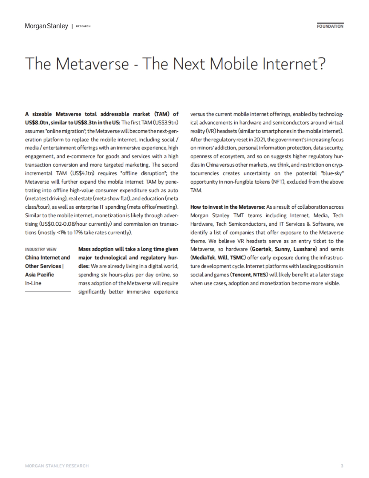 中国互联网行业报告：元宇宙！下一代移动互联网？（英）-摩根士丹利-45页_第3页
