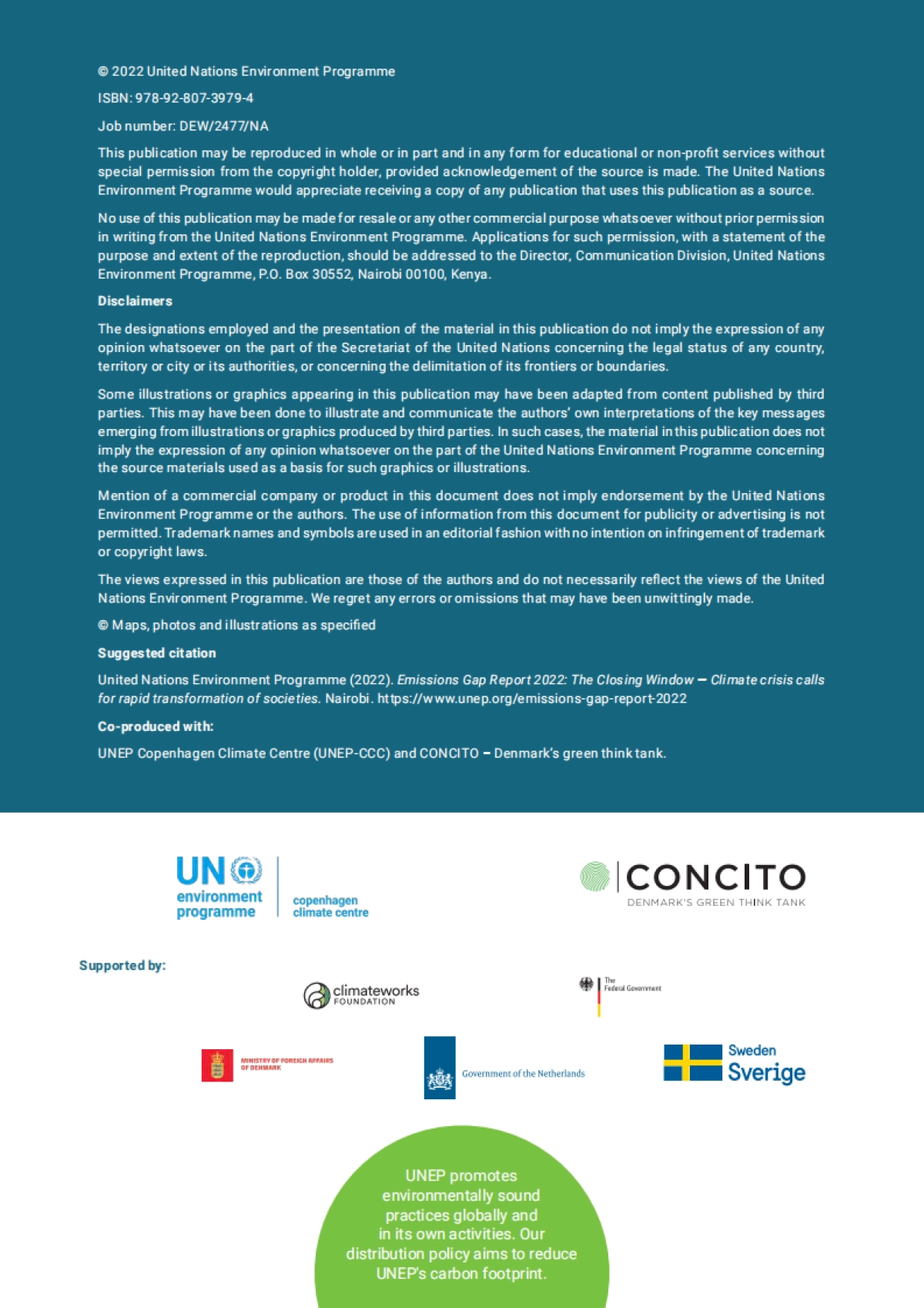 联合国环境规划署：2022年排放差距报告_第2页