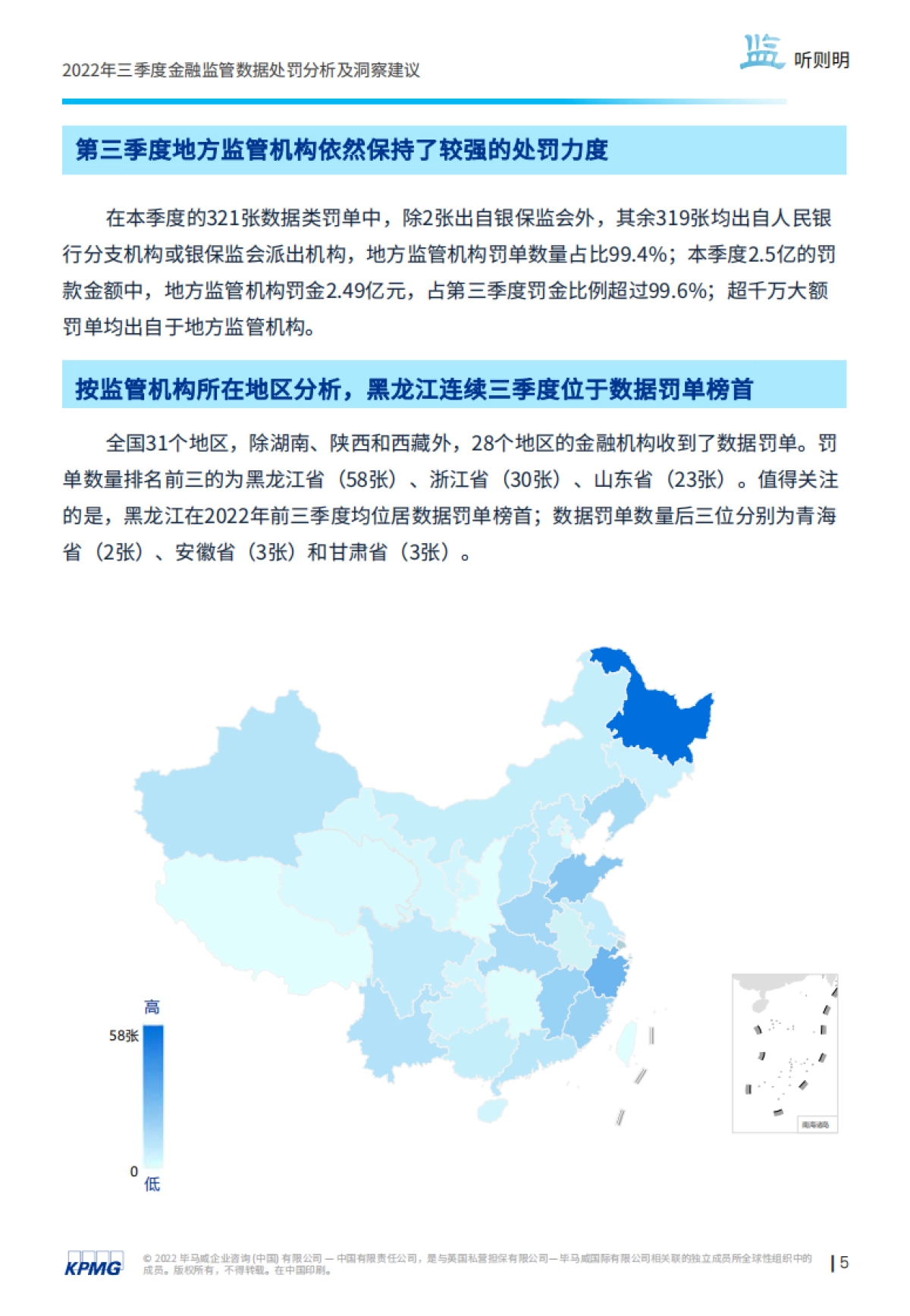 毕马威:第四期: “监”听则明:金融业监管数据处罚分析及洞察建议(2022年三季度)_第6页