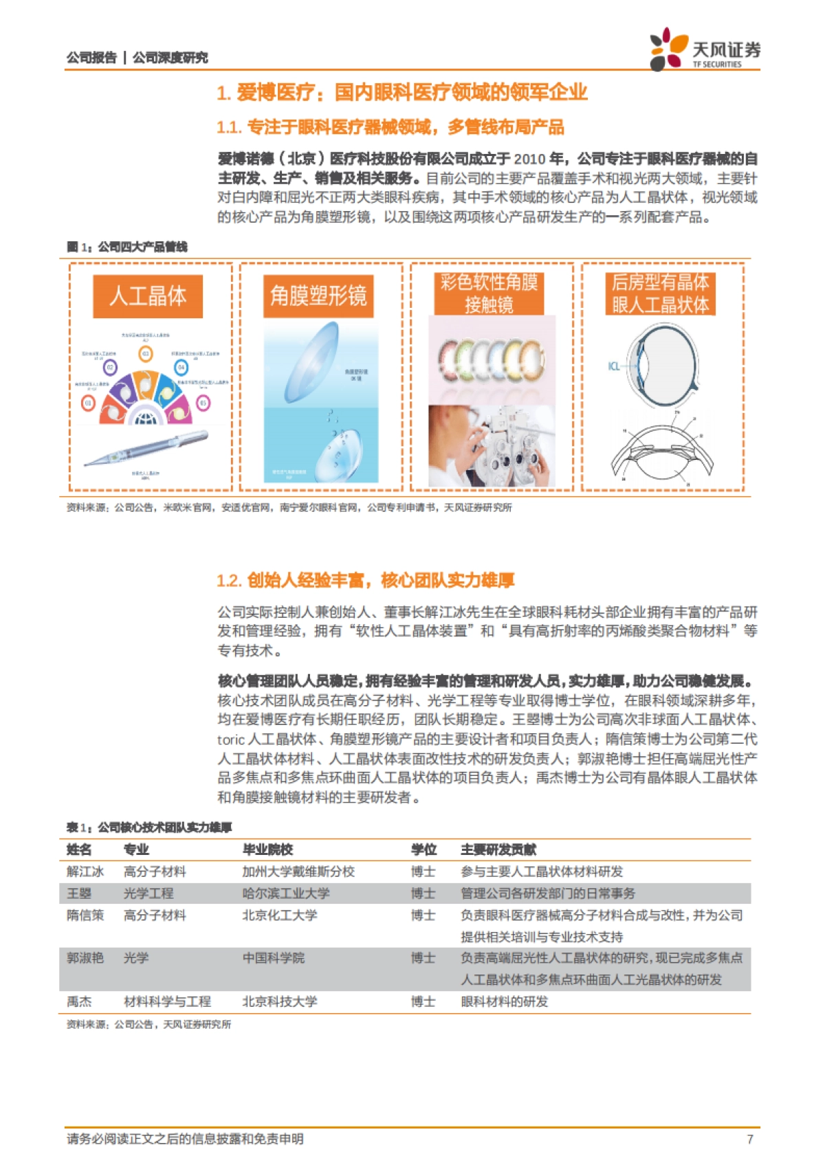 爱博医疗专题报告：创新引领，开启明眸视界_第7页