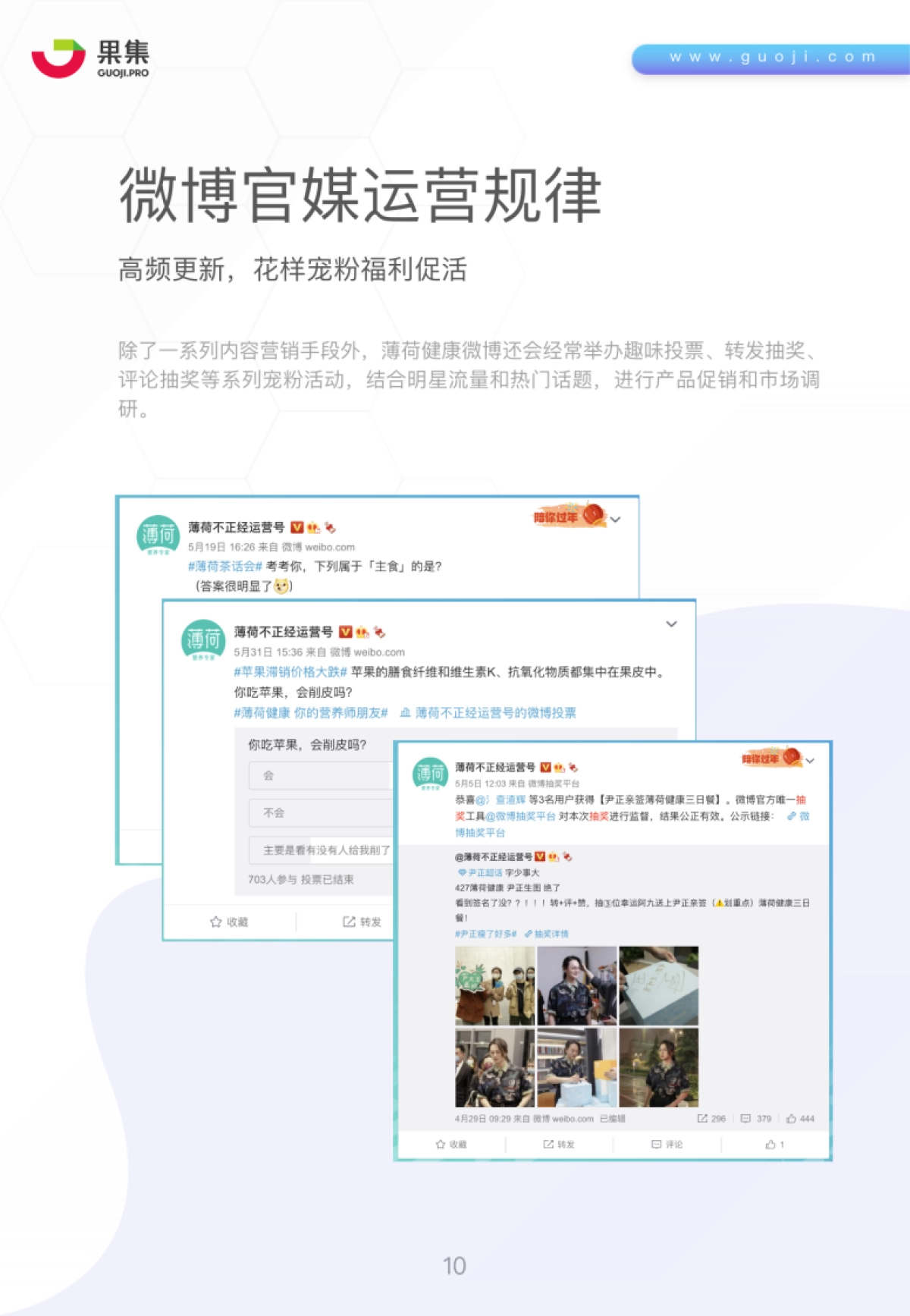薄荷健康社媒营销分析报告-果集_第10页