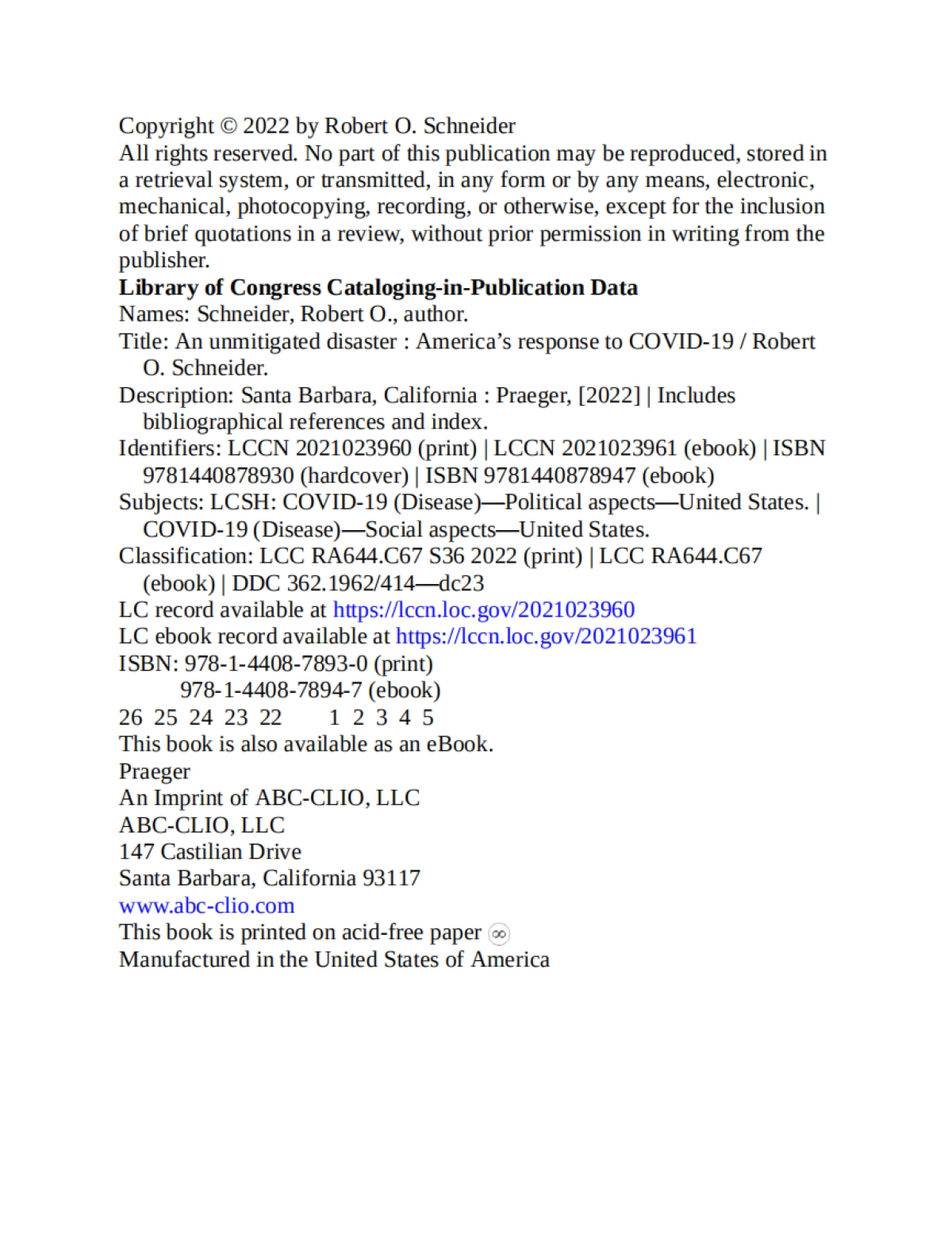 美国抗疫：彻头彻尾的大灾难（英）-Robert O. Schneider-253页_第4页