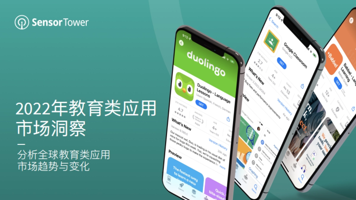 Sensor Tower：2022年全球教育类应用市场洞察_第1页