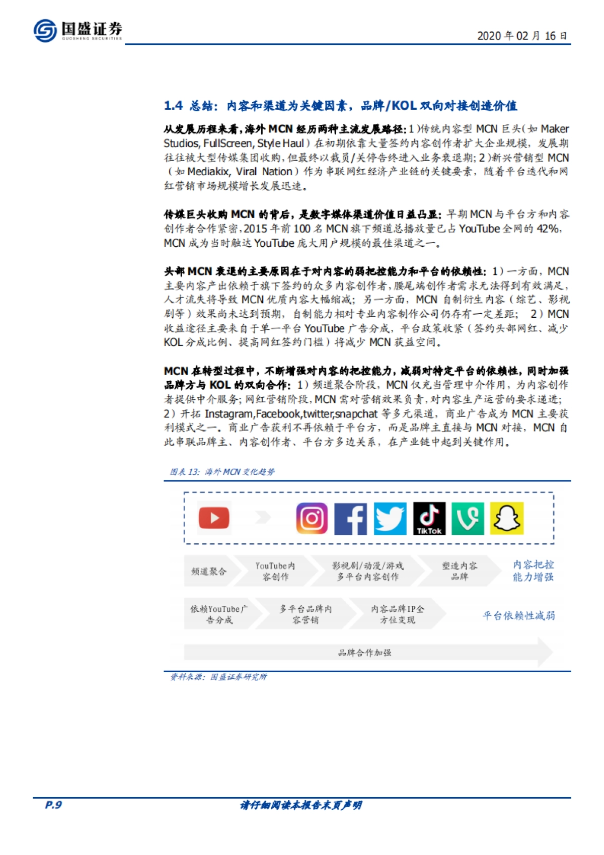 传媒-MCN系列报告二：对标海外转型之路，论中国MCN路在何方_第9页
