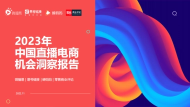 微播易&蝉妈妈：2023年中国直播电商机会洞察报告