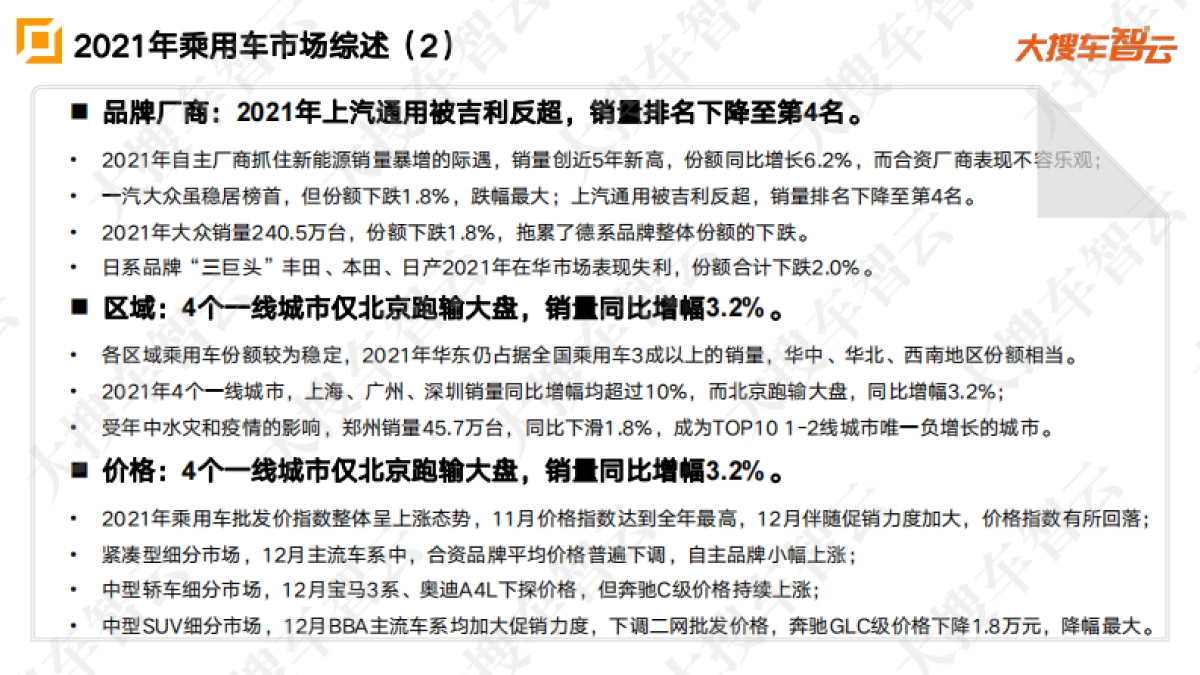 2021年乘用车市场销量及价格分析报告-大搜车智云_第3页