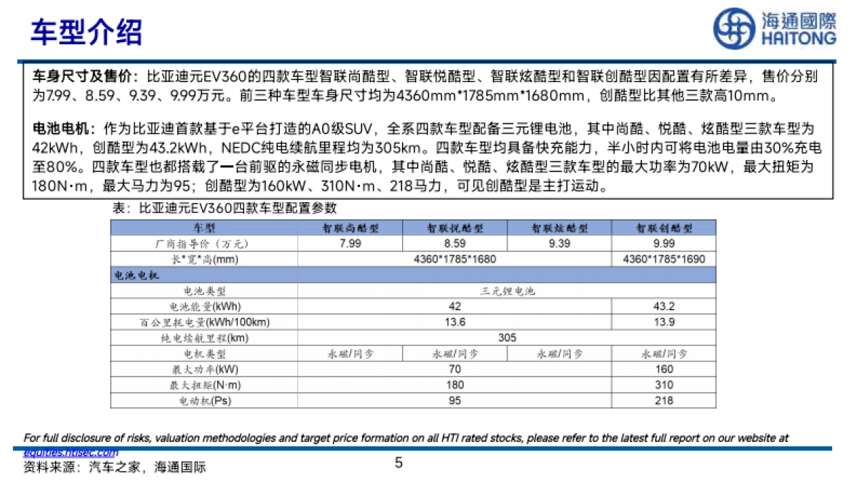 海通国际：海通拆车实验室：比亚迪元EV-拆车报告_第5页