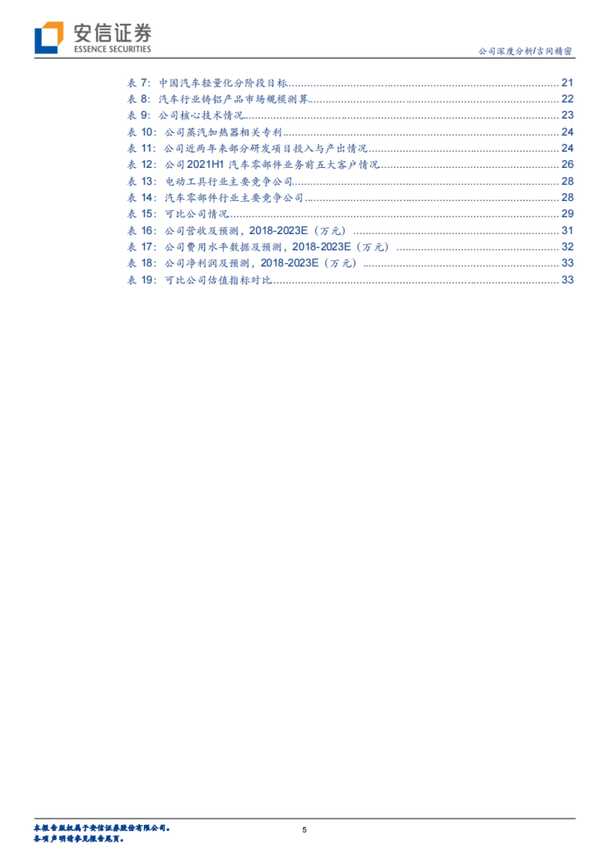 吉冈精密：电动工具、汽车齐发力，精密铸造“小巨人”未来或可期-安信证券-36页_第5页