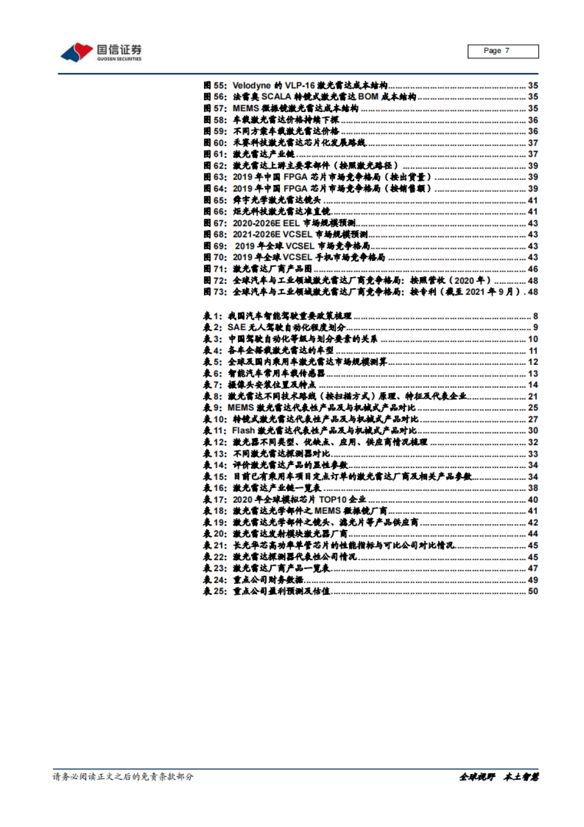 汽车前瞻研究系列（ 十六）：激光雷达的市场空间、技术路线及产业链拆解_第7页