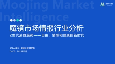【魔镜市场情报】2023年Z世代消费趋势分析报告