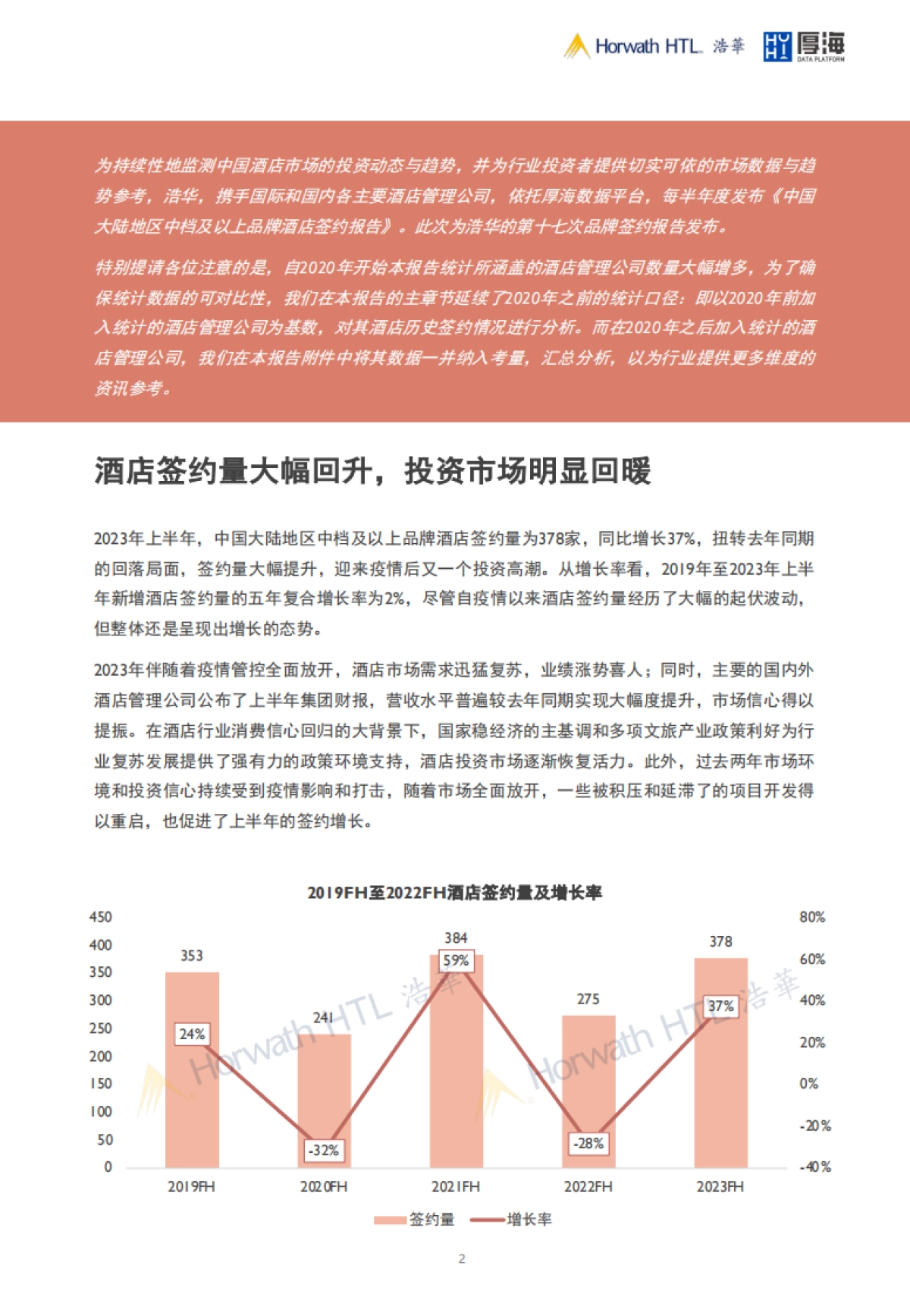 浩华：2023上中国大陆地区中档及以上品牌酒店签约报告_第2页