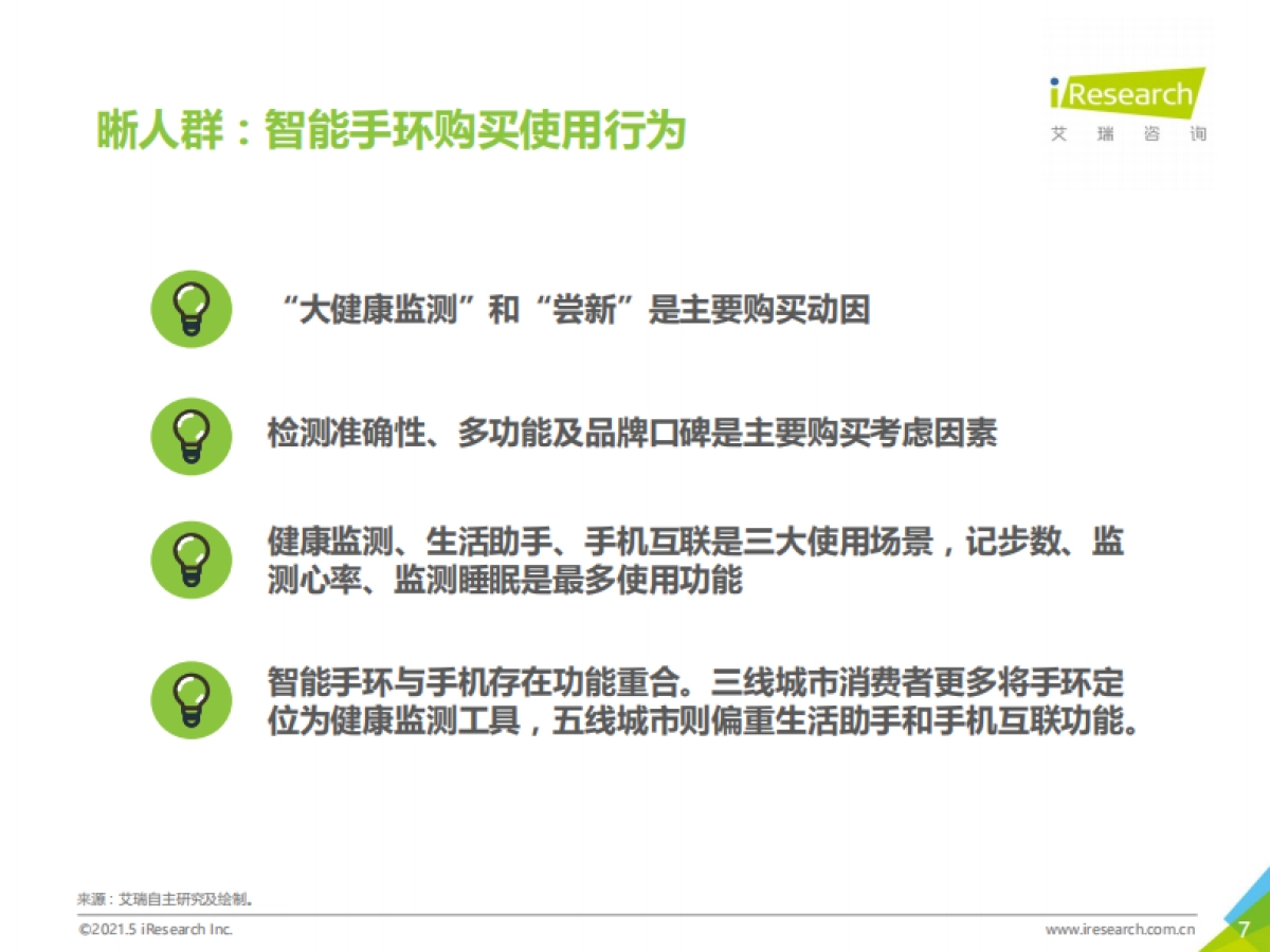 健康 场景延伸下沉市场-2021年中国下沉市场智能手环消费行为报告-艾瑞_第7页